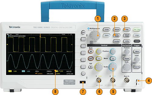 TestEquity: Tektronix TBS1052C Digital Oscilloscope, 2 Channel